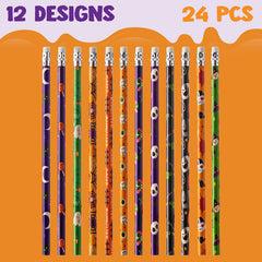 Halloween Pencil, Ruler & Notepad Set (24-Pack)