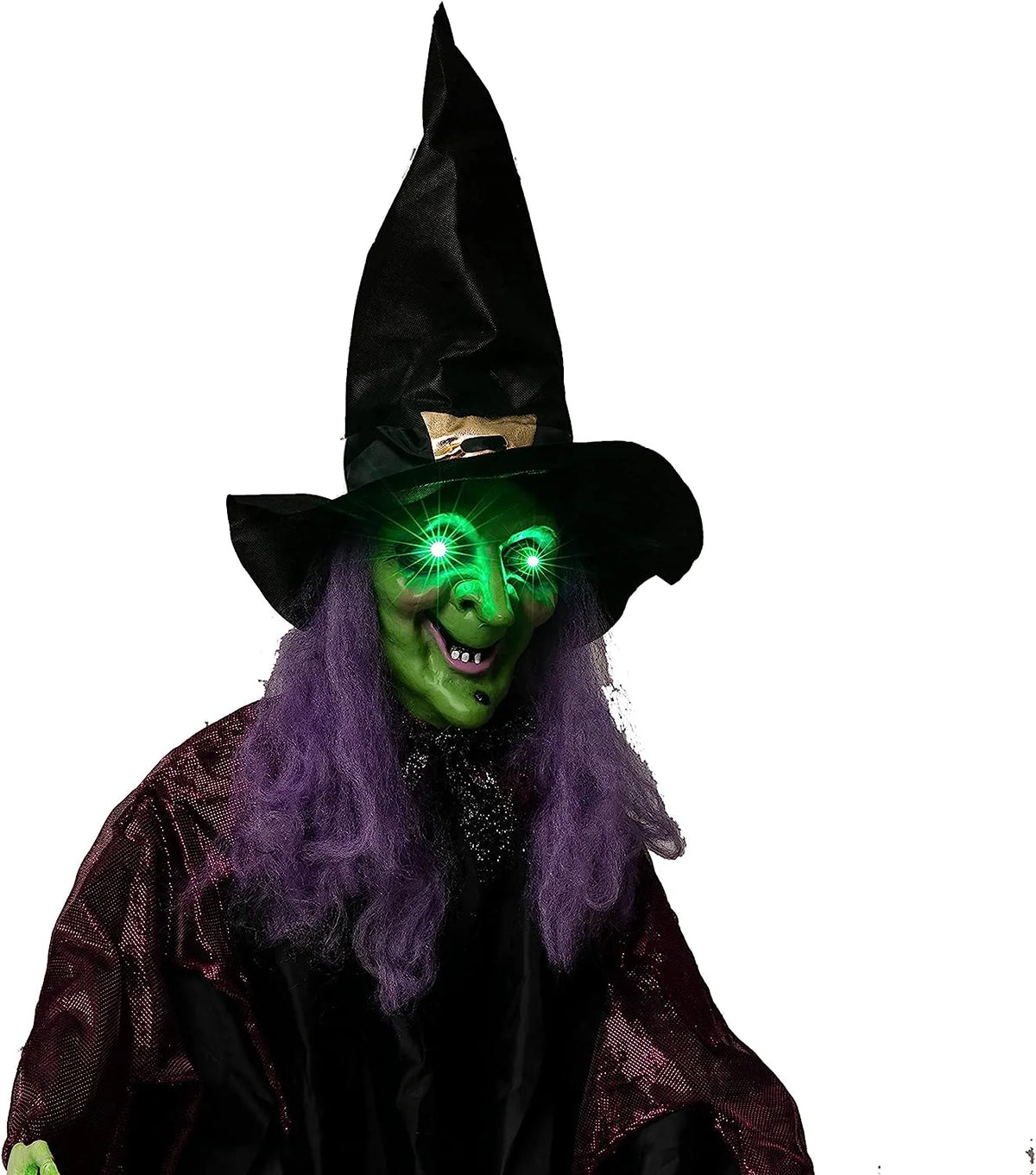 78-Inch Halloween Hanging Witch with Magic Ball