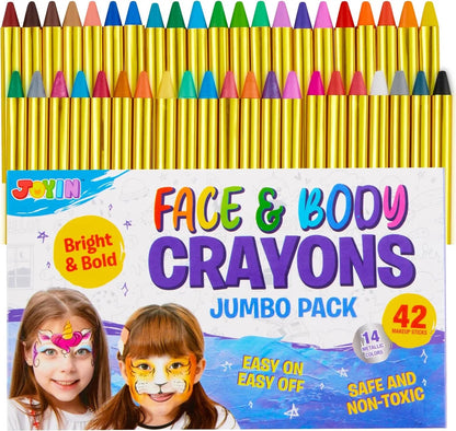 42-Piece Face and Body Paint Crayons