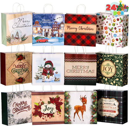 Christmas Shopping Bags - 36 Pack