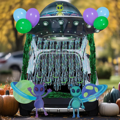 Halloween UFO Aliens Trunk-or-Treat Car Decorations Kit