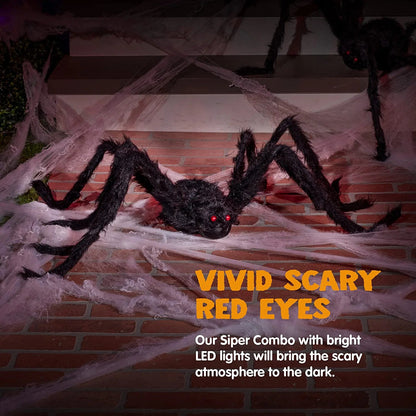 Halloween Hairy Spiders (2-Pack)