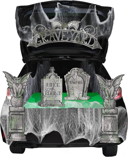 Tombstone Trunk or Treat Car Garage Decoration