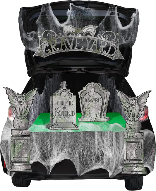 Tombstone Trunk or Treat Car Garage Decoration