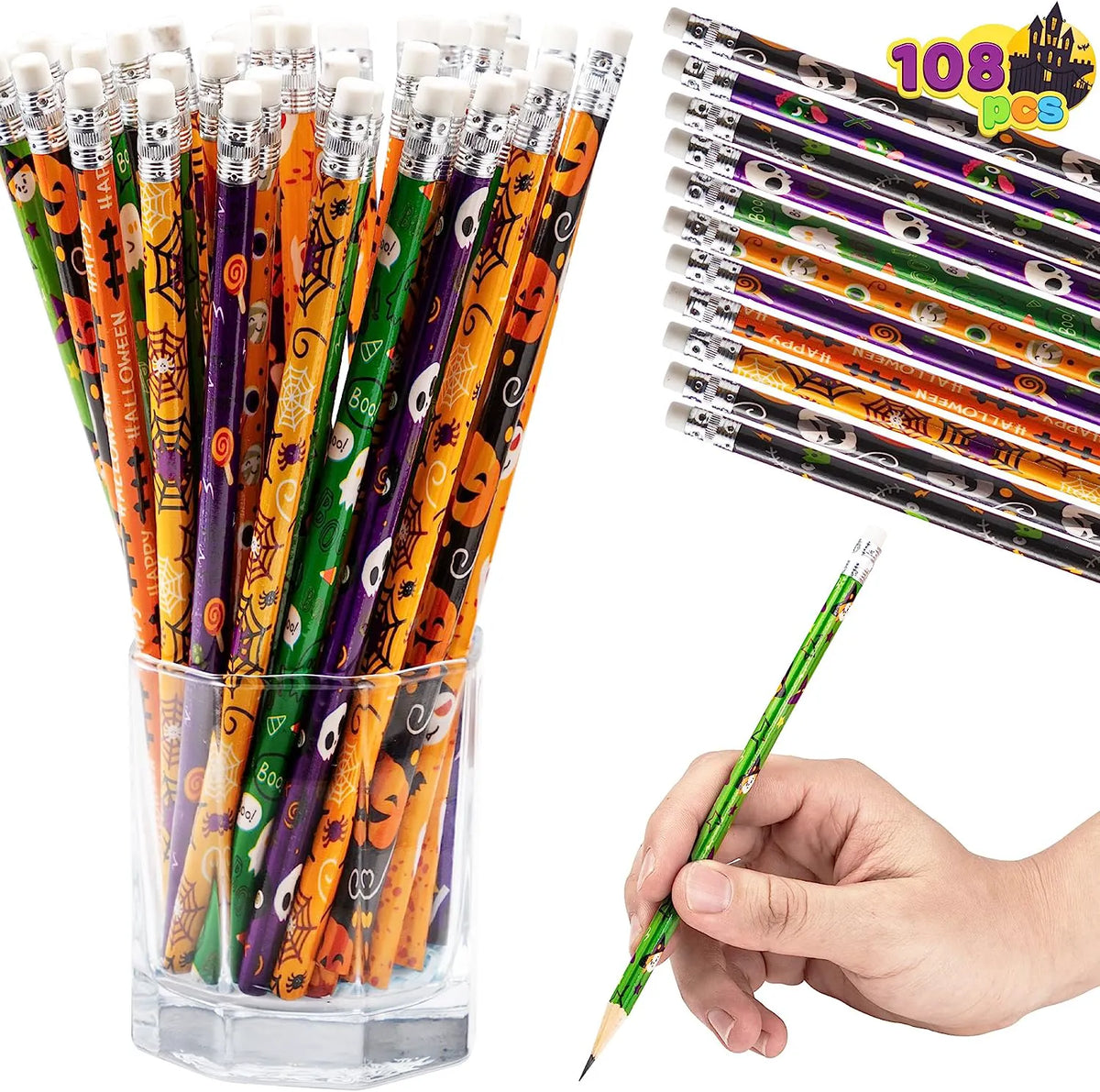108 Halloween Pencils