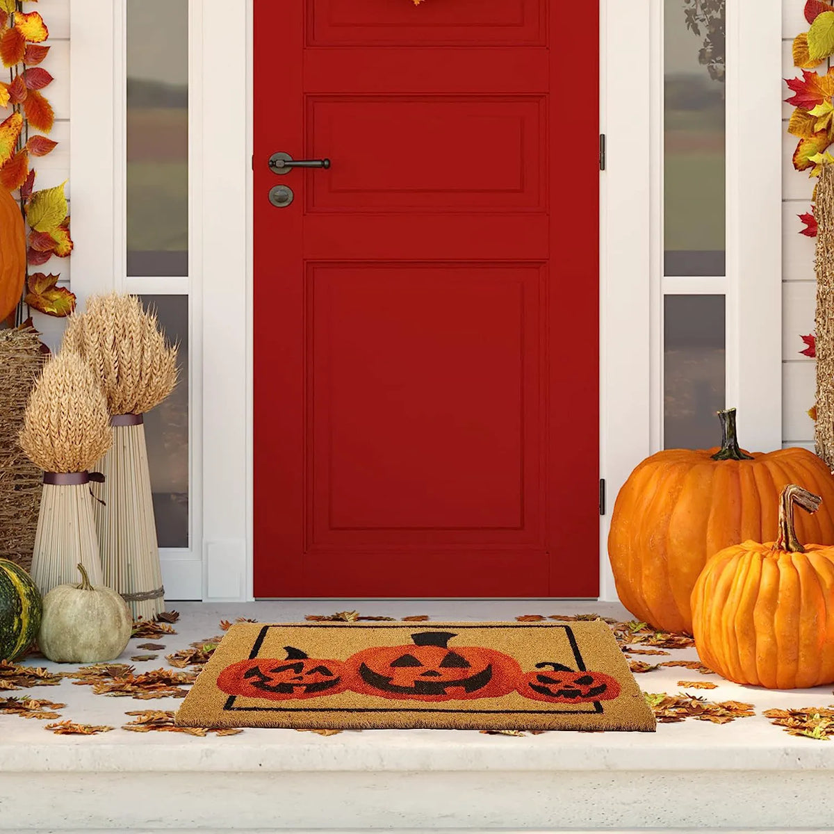 Pumpkin Patterned Doormat