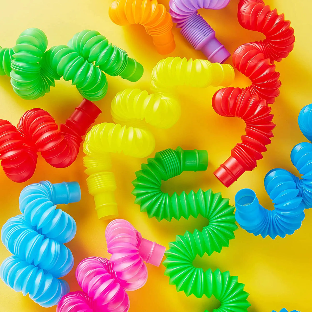 36-Pack Pop Tubes Toy, 9 Colors