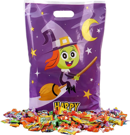 Halloween-Themed Plastic Candy Bags, 72 Count