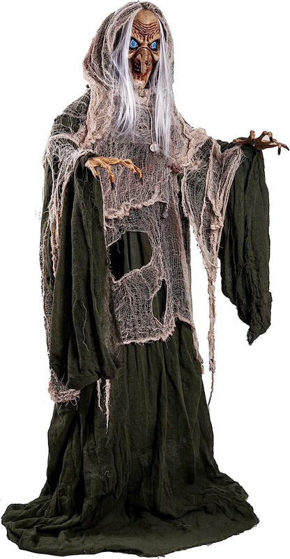 68-Inch Animated Witch Decoration