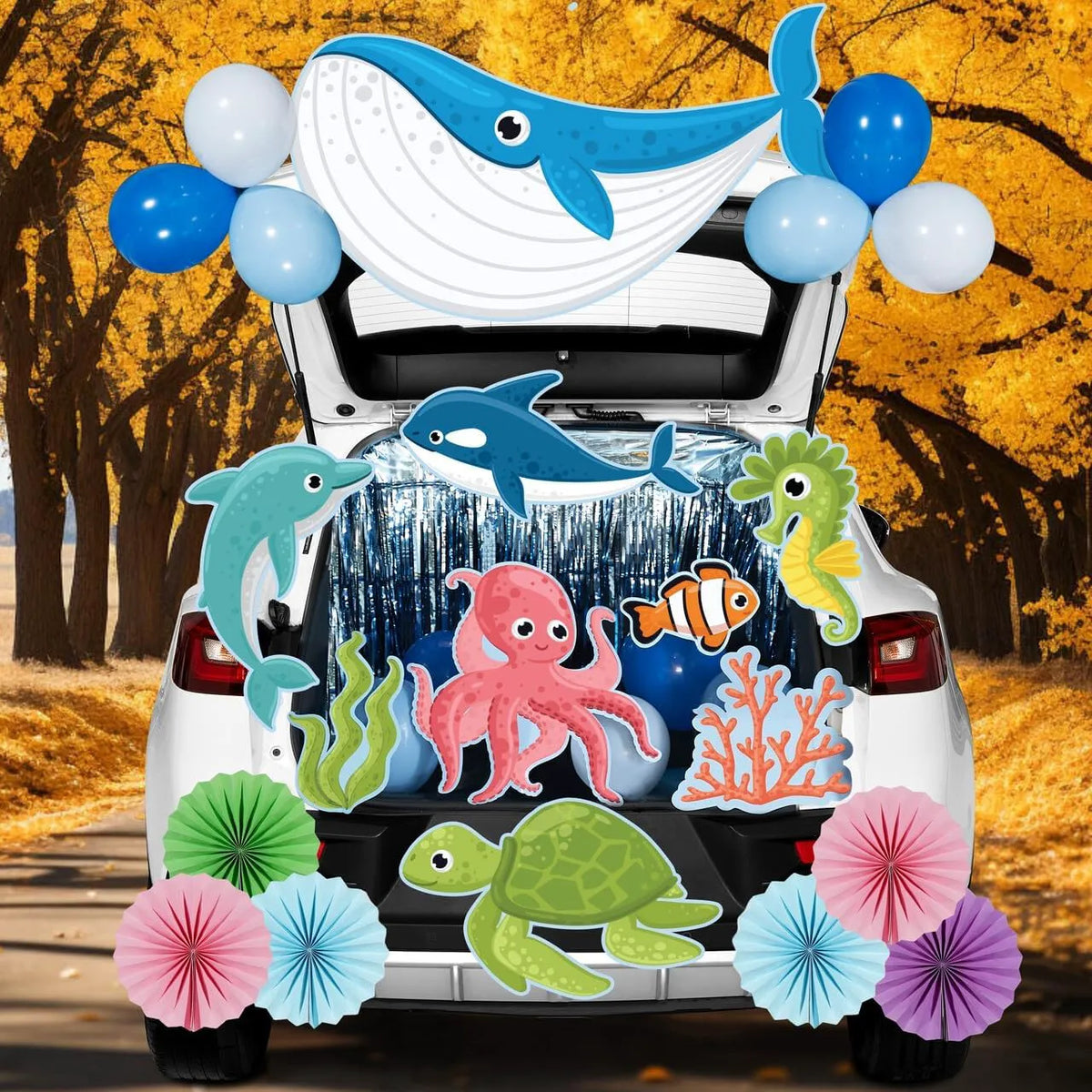Ocean Animals Trunk or Treat Car Decorations Kit