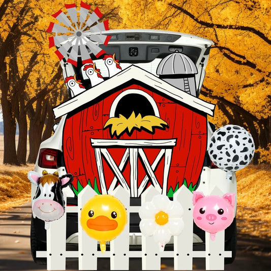 Farmhouse Halloween Trunk or Treat Car Decorations Kit