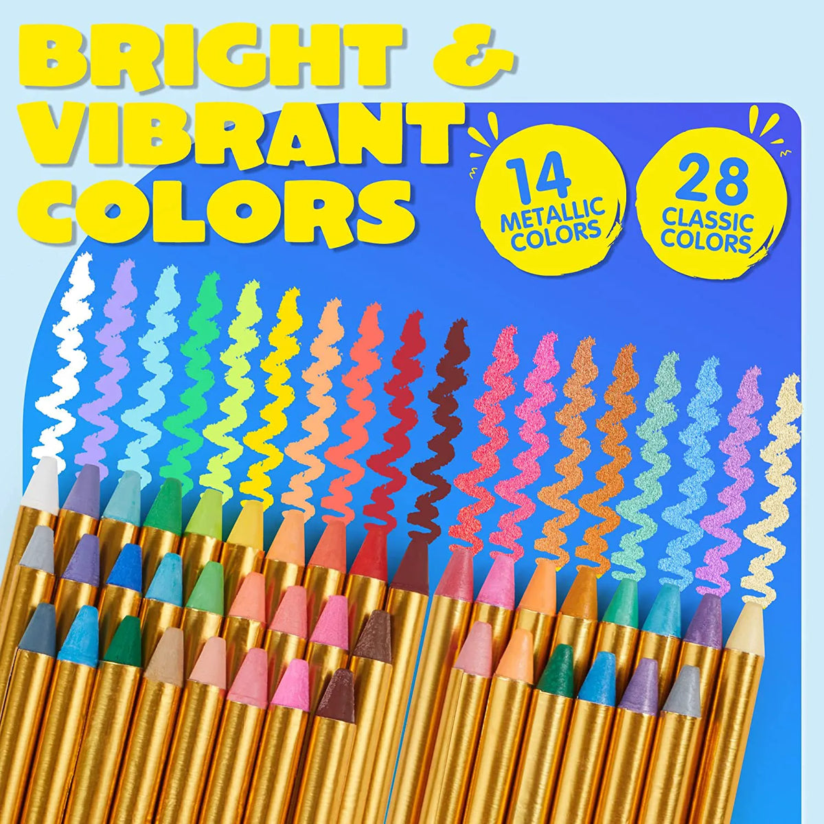 42-Piece Face and Body Paint Crayons