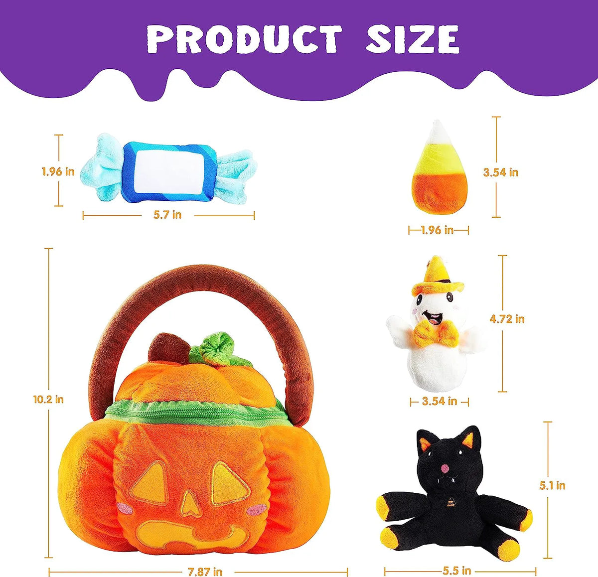 Plush Pumpkin Baby Basket