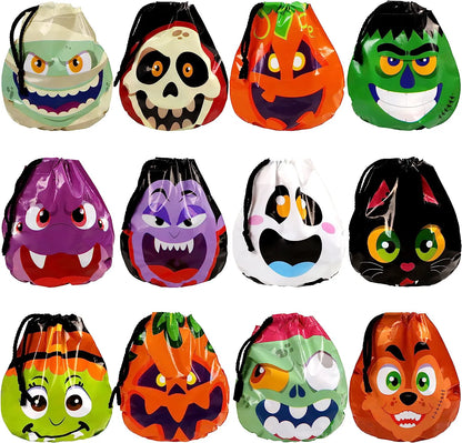 Big Head Drawstring Goody Bags, 60-Pack