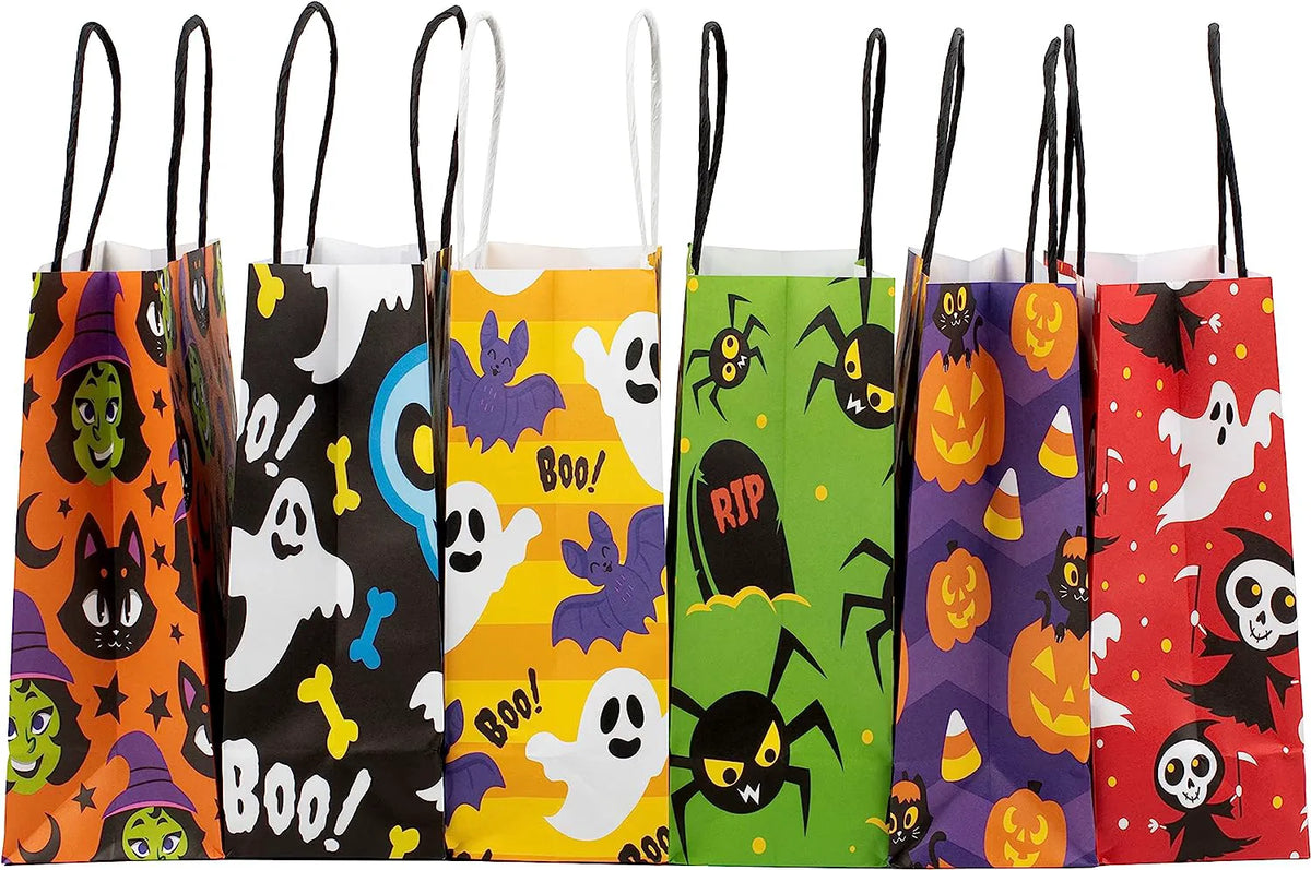 Halloween Treat Bags with Handles, 24 Count