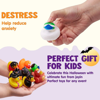 18-Pack Halloween Novelty Rubber Ducks