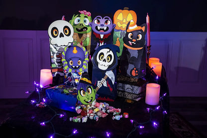 Halloween Die-Cut Flip Over Gift Bags (24 Pack)