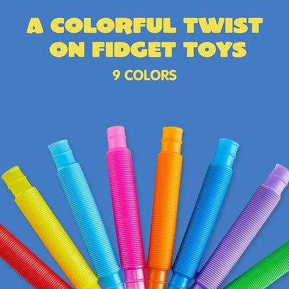 36-Pack Pop Tubes Toy, 9 Colors