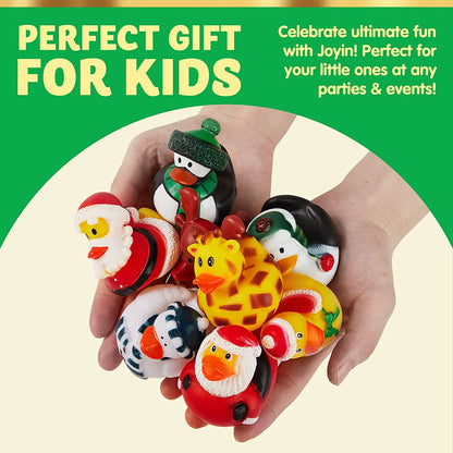 Christmas Rubber Ducks - Festive Party Favor Gifts
