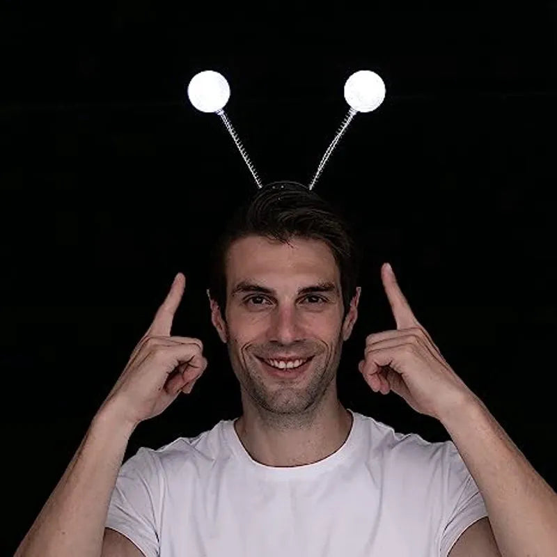 LED Martian Head Bopper (Silver) - 3 Pack