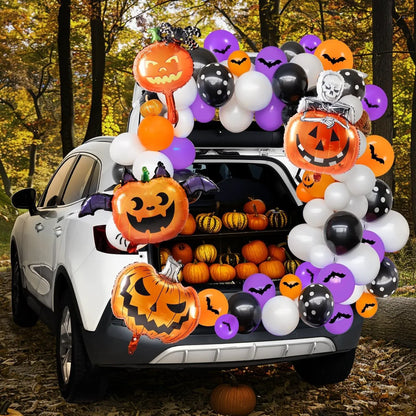 Halloween Trunk-or-Treat Car Decoration Kit with Pumpkins
