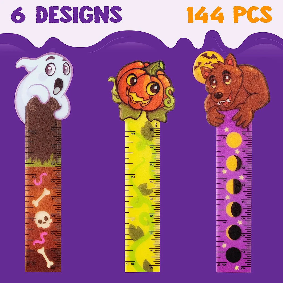 Halloween Bookmark Rulers (144-Pack)