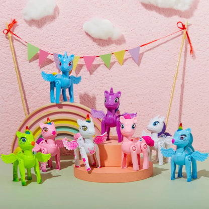 8 Unicorn Deformation Toy Easter Eggs for Kids Party & Hunt