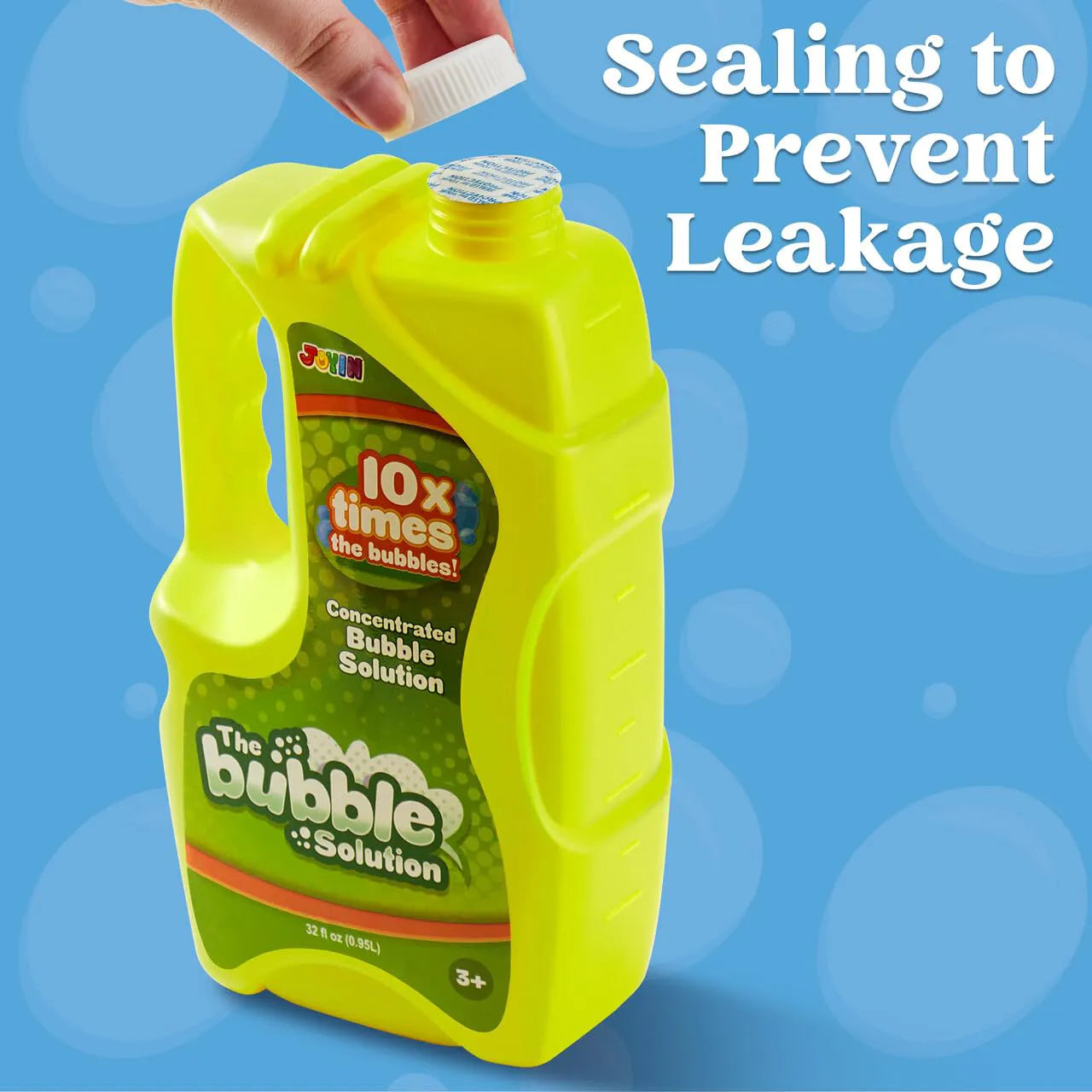 32 oz Bubble Solution Refill - Makes Up to 2.5 Gallons - Big Bubble Solution (Yellow)