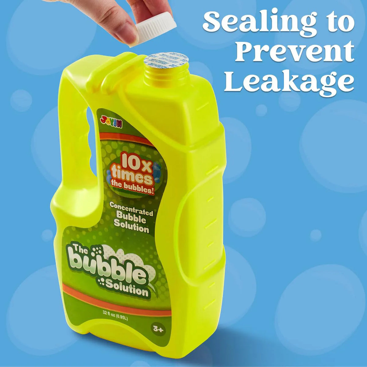 32 oz Bubble Solution Refill - Makes Up to 2.5 Gallons - Big Bubble Solution (Yellow)