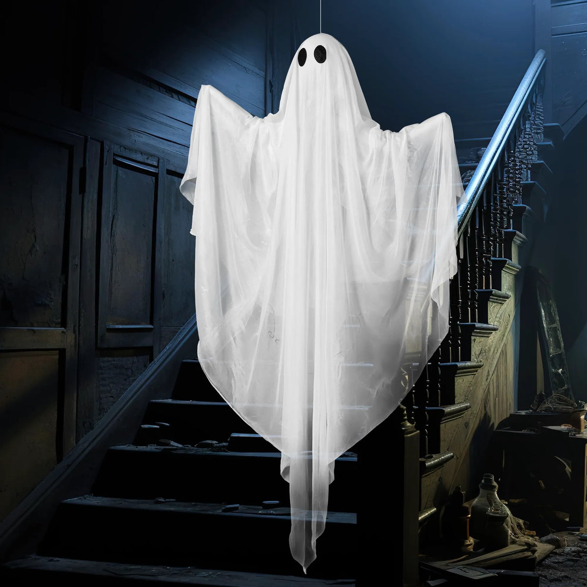 47-Inch Halloween Hanging Light-Up Ghost