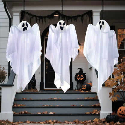 27.5" Halloween Hanging Ghost Decoration for Outdoor Use