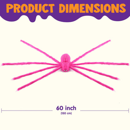 5-Foot Halloween Spider Decoration for Outdoor Use