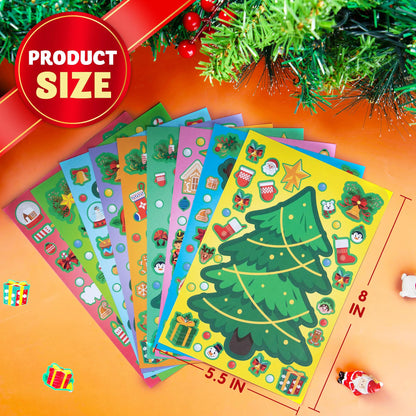 36 Christmas Tree Stickers - DIY Xmas Stocking Stuffers