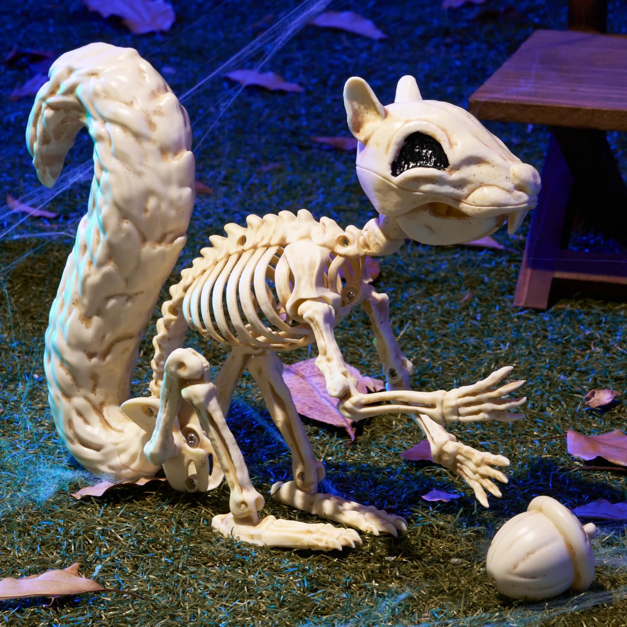 9.1-Inch Squirrel Skeleton Halloween Decoration
