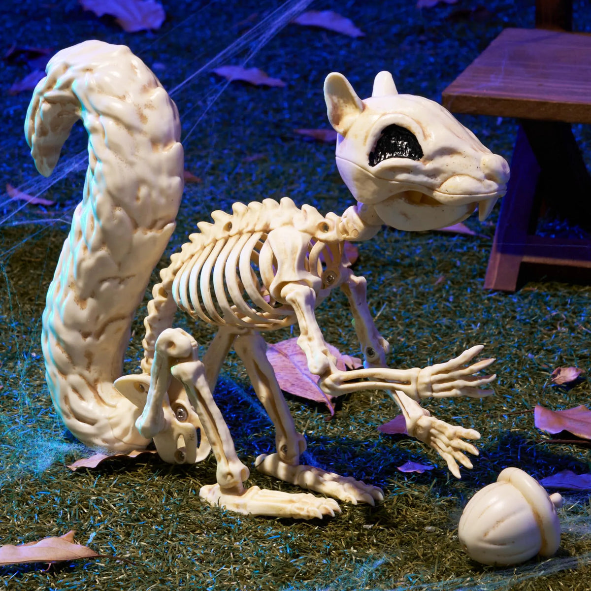 9.1-Inch Squirrel Skeleton Halloween Decoration
