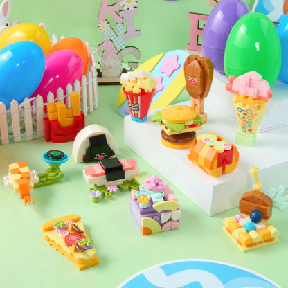 12 Prefilled Easter Eggs with Building Blocks