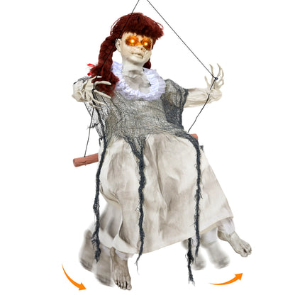 Scary Halloween Hanging Swing Girl