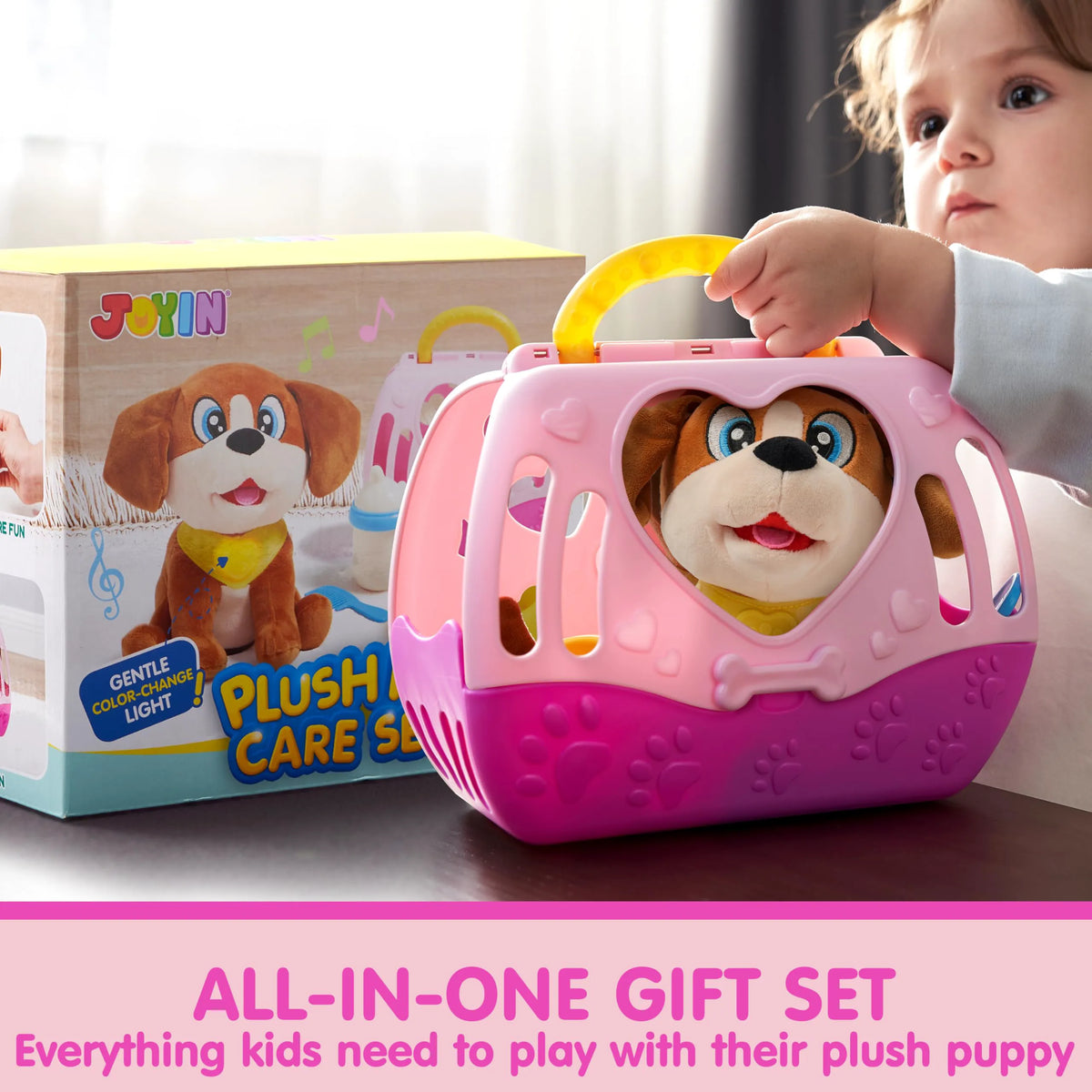 Puppy Play Toy with Carrier & Accessories for Toddlers