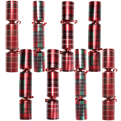 10-Inch Christmas Party Favor (Plaid) - No Snap