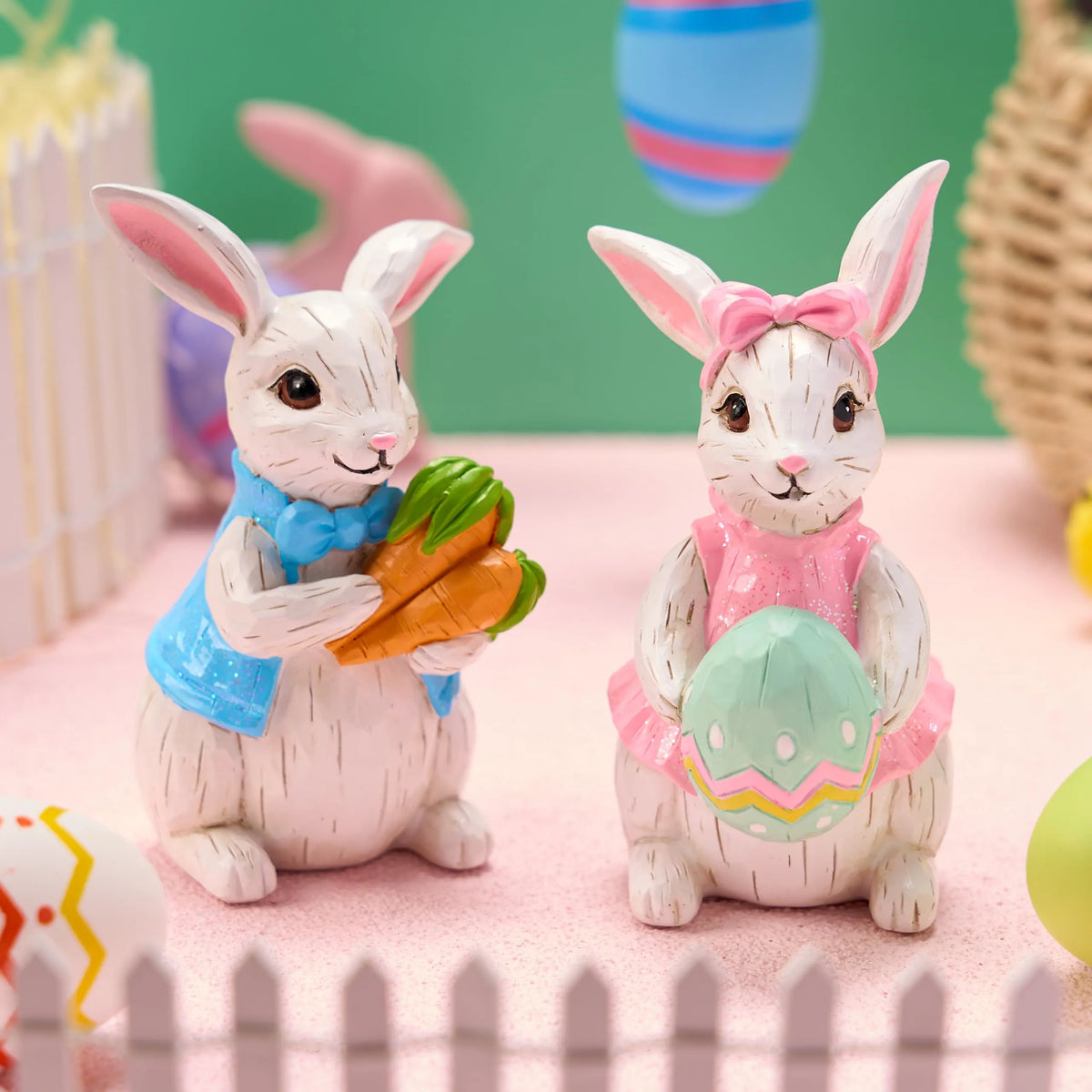 Easter Bunny Decor Set of 2