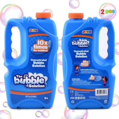 32 oz Bubble Solution Concentrated, 2 Pack Blue