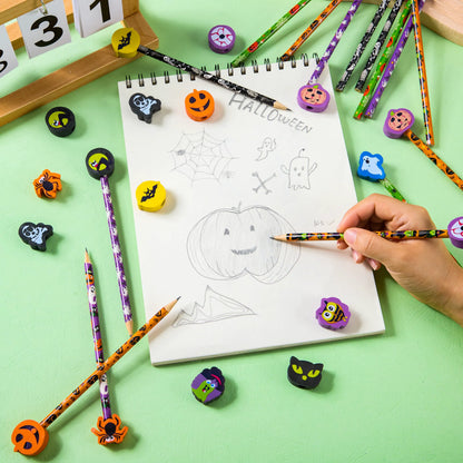 108-Piece Halloween Pencil Set with Erasers