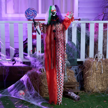 53" Halloween Hanging Clown Outdoor Decorations