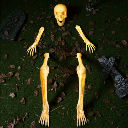 5-Piece Halloween Skeleton Decorations for Outdoor Use