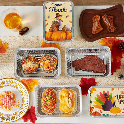 24-Pack Thanksgiving Leftover Containers with Lids