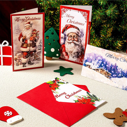 30 Christmas Classic Money Cards with Envelopes