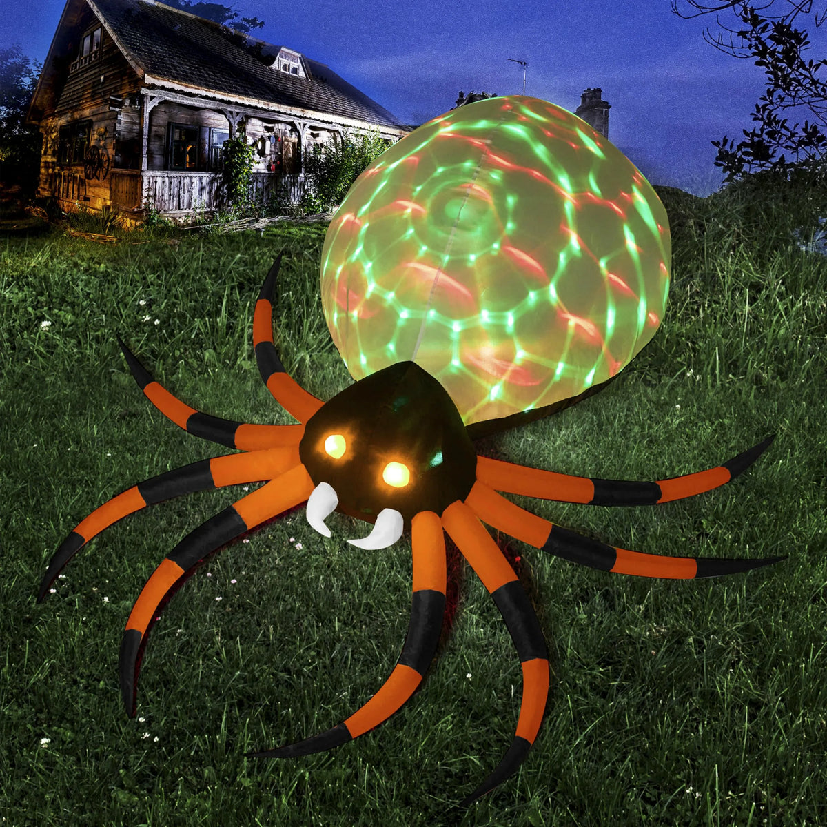 8 FT Giant Halloween Inflatable Spider Outdoor Decoration