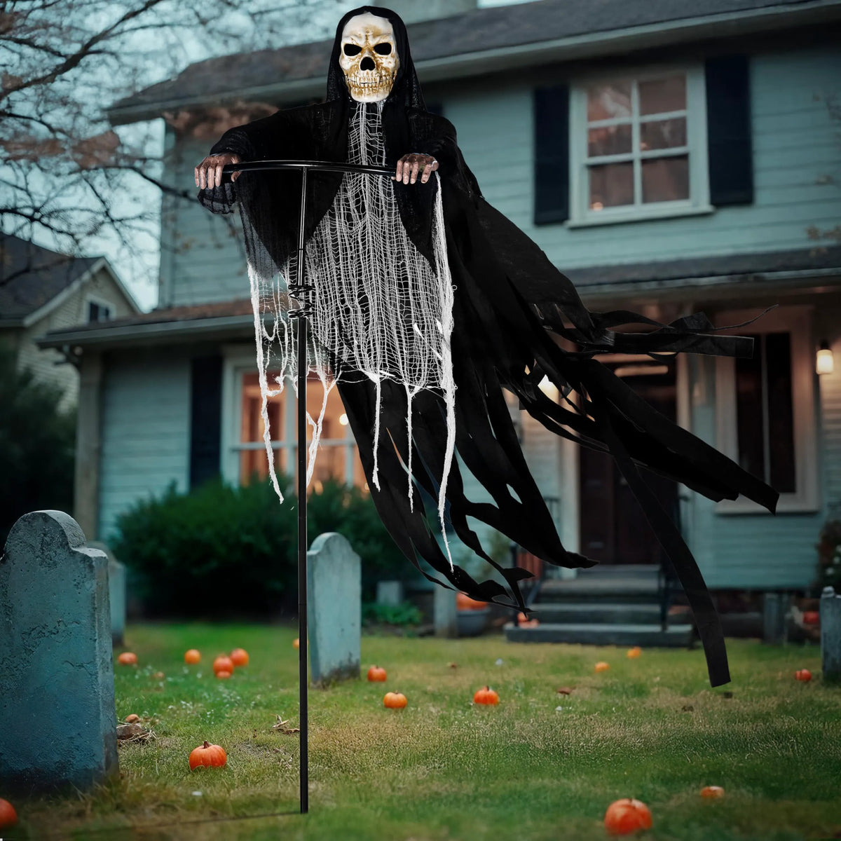 7-Foot Halloween Grim Reaper Decoration