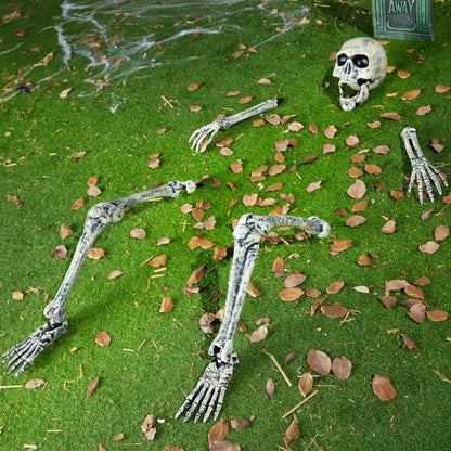 5 Pcs Life Size Skeleton Halloween Decorations for Outdoor Use