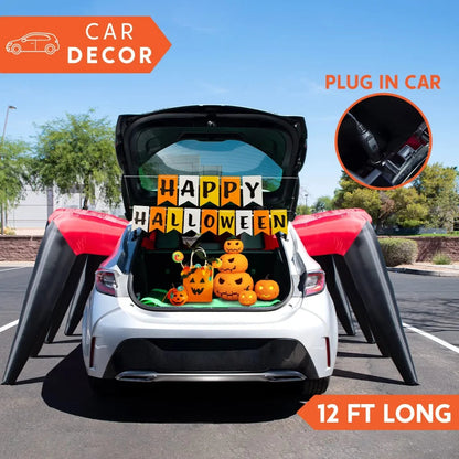 12ft Inflatable Spider with Eight Legs for Trunk or Treat Halloween